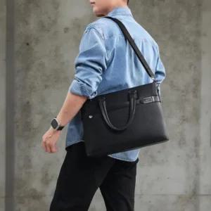 [옷자락]남성 직장인 인조가죽 비즈니스 노트북 백팩