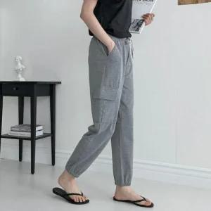 [라일리여성의류] Rly 면 조거팬츠 그리토 308 카고조거 카고 SD