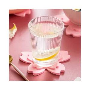 꽃잎 컵받침 꽃잎 벚꽃 컵매트 티코스터 티홀더 라탄인테리어 컵받침용 카페용품