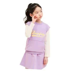 빈폴 BEANPOLE KIDS 바서티 레이어드 여아 스 세트 라이트 퍼플 (BI4141G04V) BI4141G04V 401691