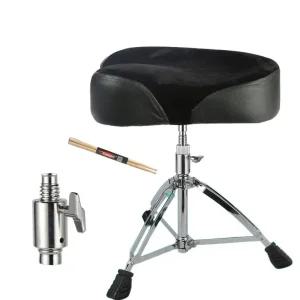 조절 가능한 의자 드럼 밴드 나사 블랙+드럼 드러머 안