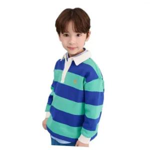 빈폴 BEANPOLE KIDS 스트라이프 보더 스웨트 셔츠 그린 (BI5141U04M) BI5141U04M 413782