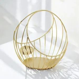 게더릭 캡슐커피 보관 바구니 (하프문) (골드)