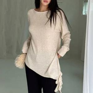 [하프클럽/] 언발란스롱프릴니트 LTV502M510 빅사이즈