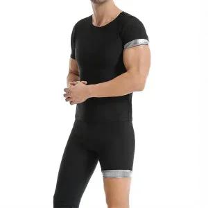 남성 운동성능 좋은체온유지땀복 스 업 세트 ISMSP40 쫄쫄이