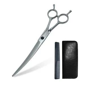 [콩심팥심]미용가위 가위 반려동물용 커브 전용 블랙볼트