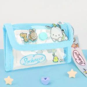 [콩심팥심]귀여운 투명 카드지갑 포차코 키링 동전 지갑 1P 소품 정리함