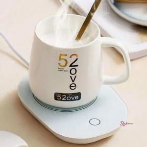 머그워머 USB 스마트 히팅컵 컵 인덕션 보온 받침대 온열qrs593