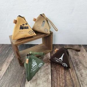 [콩심팥심]캔버스 여행 동전 지갑 엔화 수납 파우치