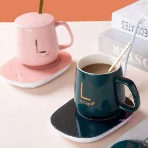 컵워머 인덕션 머그 보온 히팅컵 커피 온열 따뜻한 55도mno175