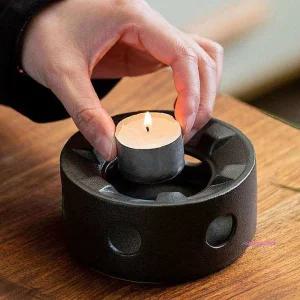 티워머 티팟 도자기 차워머 블랙 차용기 온도유지 힐링타임cde259