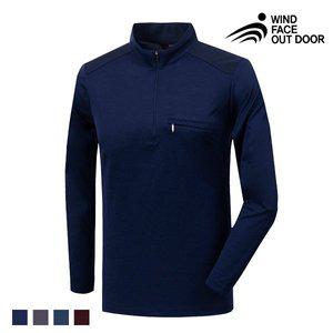 [기타][WIND FACE] 윈드페이스 베이직 하프집업 등산티셔츠 Model No_E2-0M074