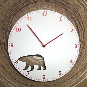 [RG115763]북극곰우드벽시계 인테리어 저소음 생활