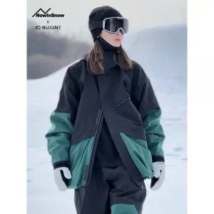 남자 여자 스키복 남성 여성 보드복 세트 남녀공용 스노우 보드 슈트 커플 스키 후디 겨울 방풍 방수 야외