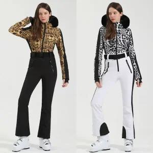 남자 여자 스키복 남성 여성 보드복 세트 Gsousnow 여성용 스키 슈트 스노보드 방수 따뜻한 스노우 전문 니