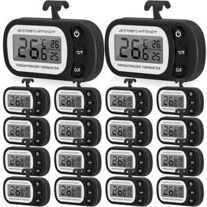 냉장고 디지털 18팩 포함 화면과 백 쿨러용 방수 LCD 냉동실 마그네틱 카나유 블랙