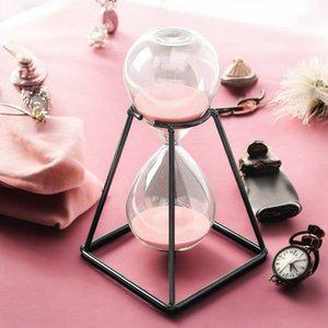 북유럽풍 블랙메탈 유리 모래시계 30분 사우나 타이머_20502915