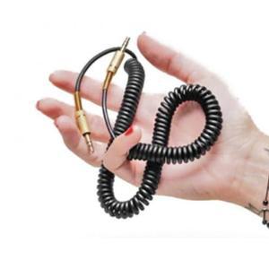 마샬 고품질 이어폰 스피커  오디오 케이블 크림