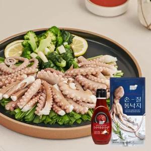 손질 통낙지(5미) 280gX5팩+매콤 낙지볶음 소스 1통