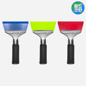 월드크린 원터치 스텐 스퀴지 썬팅헤라 자동차 랩핑 시트지 다용도 작업 도구 틴팅 기포제거 고무헤라