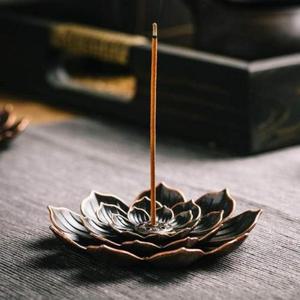 연꽃 인센스트렌 스틱 향초 꽂이 홀더 받침대