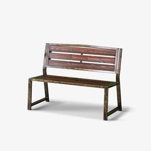 A9267 러블철제 등유 2인 벤치 체어 1color