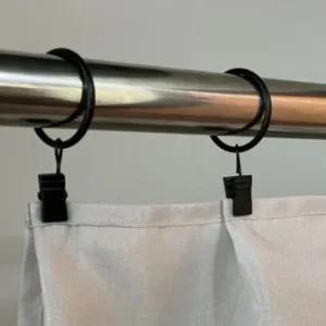 집게링 커튼걸이 블랙 커튼고리 (WFHT95I)