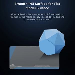 Crety 공식 정품 K1C 부드러운 PEI 빌드 플레이트, 마그네틱 스티커 없음, 3D 프린터 액세서리, 235x235mm