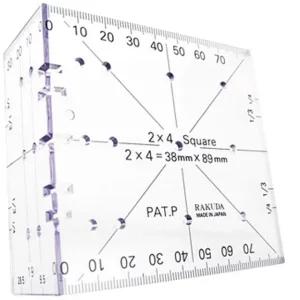 정밀 목공 작업 필수 중심선 선긋기 스퀘어 연귀자 (WFHUE30)