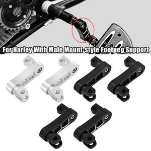 오토바이 조정   승객 풋페그 마운트 키트  할리 스포츠스터 다이나 소프테일 투어링 클램프 지지대 확장