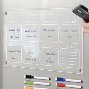 투명 냉장고 자석 보드판 A3 주간 플래너 메모판 (WFHVHO7)