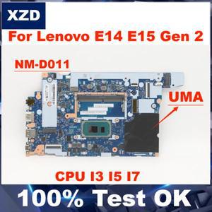 레노버 씽크패드 E14 E15 2 세대 노트북 마더보드용 NM-D011 메인보드 I3-1115g4 i5-1135g7 i7-1165g7 CPU,