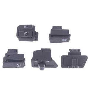 5 X 오토바이 시작 스위치 경적 라이트 턴 신호 스쿠터 오토바이 액세서리 용 하이 로우 빔 버튼 스위치 커