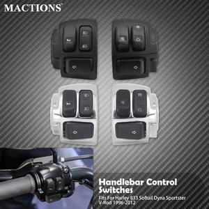 오토바이 핸들 바 제어 스위치 할리 스포스터 XL 96-13 소프테일 96-10 다이나 96-11 용 25mm 핸들 바 방향