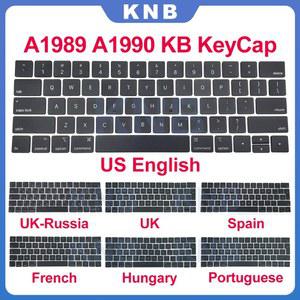 맥북키캡 프로 레티나 키보드 키캡 키 캡 미국 스페인 프랑스 스위스 아랍어 레이아웃 13 인치 15 미드 2018 2019 A1989 A1990