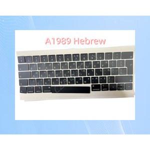 맥북키캡 노트북 키보드 키 프로 레티나 13 15 키캡 2018 2019 년 히브리어 버전 A1989 A1990