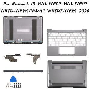 Huawei MateBook 13 WRTD WDH9 WFQ9 WFD9 HNL WFP9 LCD 뒷면 커버/힌지 커버/손목 받침대/하단 회색 용 새 노트북 부품