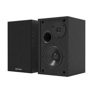 책장 스피커, BESTISAN 전원 책장 스피커, 베이스 조절이 가능한 블루투스 5.0 책장 스피커, TV/컴퓨터/폰/레코드 플레이어용 4인치 스피커, 홈 스튜디오 스피커