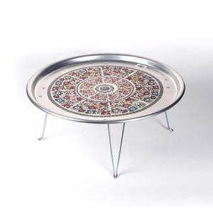 [LF1NLM5P_56]술상 찻상 옛날 양은 양은상 교자상 50CM