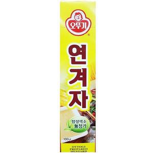 [아우트]겨자 튜브 오뚜기 연겨자 소스 업소 식당 100g