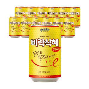 [팔도][G] 팔도 비락식혜 340ml 12캔 (6캔번들 2개)