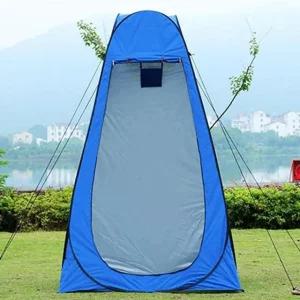 샤워텐트 120x190cm 블루 탈의실 캠핑 산악 수건걸이 (WFHH38J)