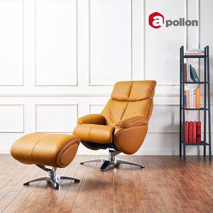 [아폴론] 오티모 천연가죽 1인 리클라이너 소파 골든카멜 208