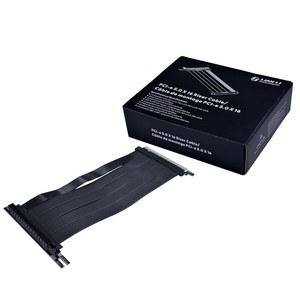 [미국배송] 리안 리 - PCIE 5.0 라이저 케이블 프리미엄 PCI-E 16X 더블 대역폭 익스텐더 길이 200MM 7.87인치. 4.0 블랙(PW-PCI-520X) 호환