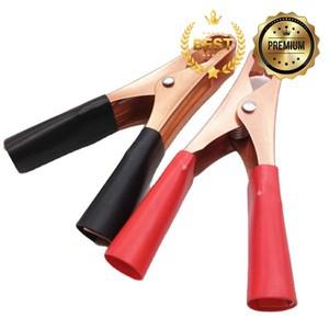 빨간색과 검정색 60A 96mm 구리 도금 악어 클립 인버터 초음파 키트 스프링 배터리 전원 A6