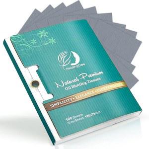 프리미엄 페이셜 오일 블로팅 페이퍼, 페이스 대나무 흡수 오일 피부 200 - 티슈 디자인 메이크업 필수! 테이크아웃 - 시트, 또는 핸디 - 지성 블로팅 관리 간편한 숯 천연 최고의 카운트