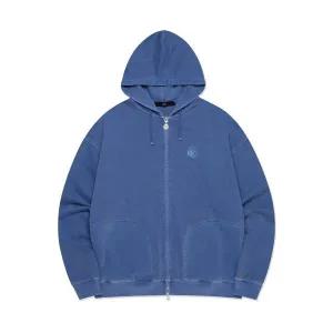 (매장정품) 엘엠씨 LMC OVERDYED SPIRAL ZIP-UP HOODIE blue 0LM23FHZ102BLU 168823