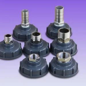 스테인 레스 IBC 탱크 도트통 농약통 피팅 커넥터 물 물통어댑터 IBC수도꼭지