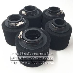 [호환제품] 블랙  레드 스트레이트 넥 폼 에어 필터 스폰지 클리너 모페드 스쿠터 더트 피트 자전거 오토바