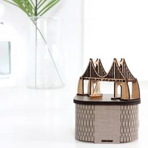 DIY 우드 오르골 만들기 부산 광안대교 회전 장식용 음악 상자 인테리어오르골 예쁜오르골